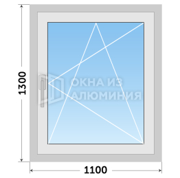Алюминиевое окно под ключ для коттеджа AL-276